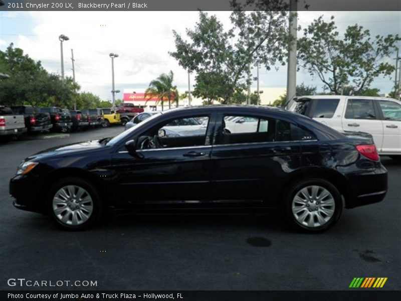 Blackberry Pearl / Black 2011 Chrysler 200 LX