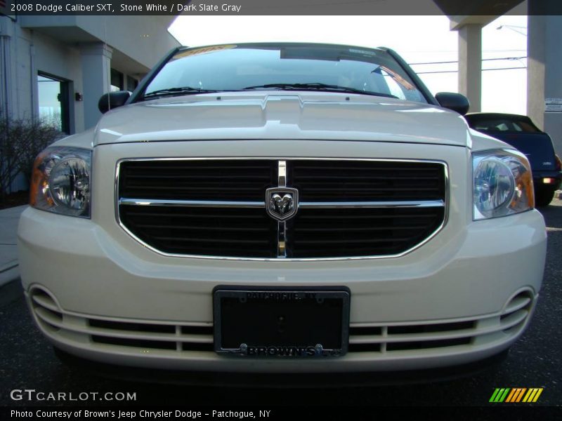 Stone White / Dark Slate Gray 2008 Dodge Caliber SXT