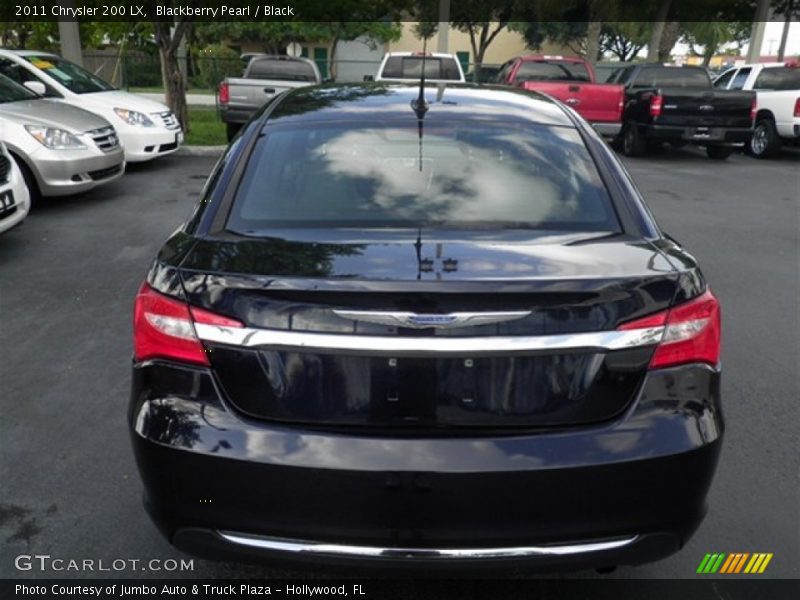 Blackberry Pearl / Black 2011 Chrysler 200 LX