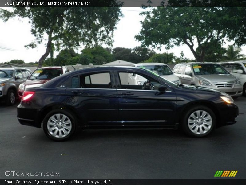 Blackberry Pearl / Black 2011 Chrysler 200 LX