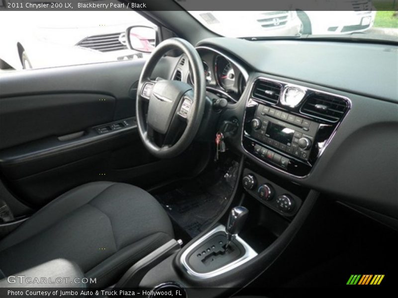 Blackberry Pearl / Black 2011 Chrysler 200 LX