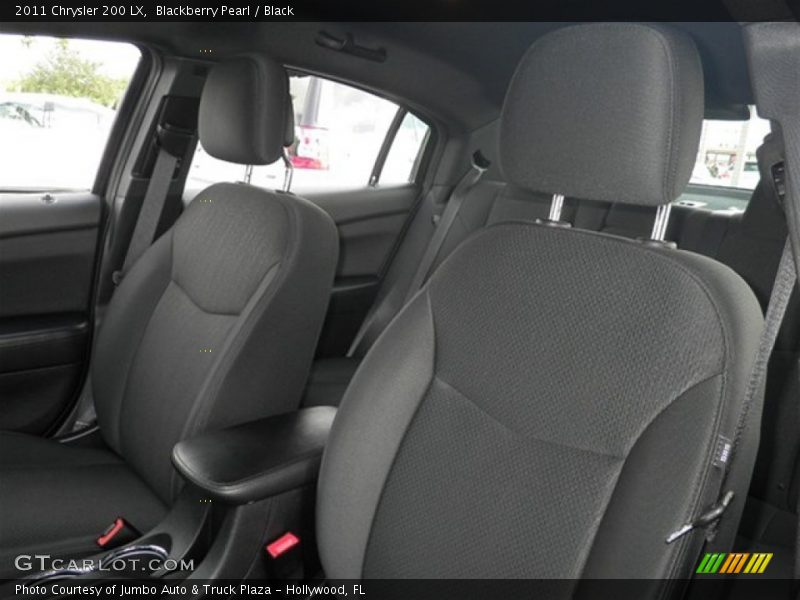 Blackberry Pearl / Black 2011 Chrysler 200 LX