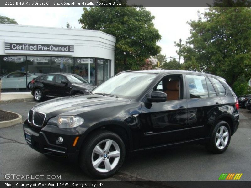 Black Sapphire Metallic / Saddle Brown 2010 BMW X5 xDrive30i