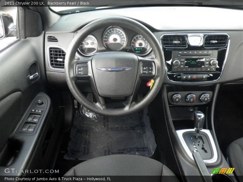 Blackberry Pearl / Black 2011 Chrysler 200 LX
