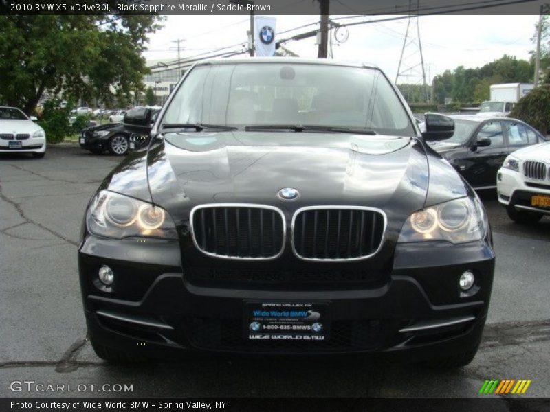 Black Sapphire Metallic / Saddle Brown 2010 BMW X5 xDrive30i