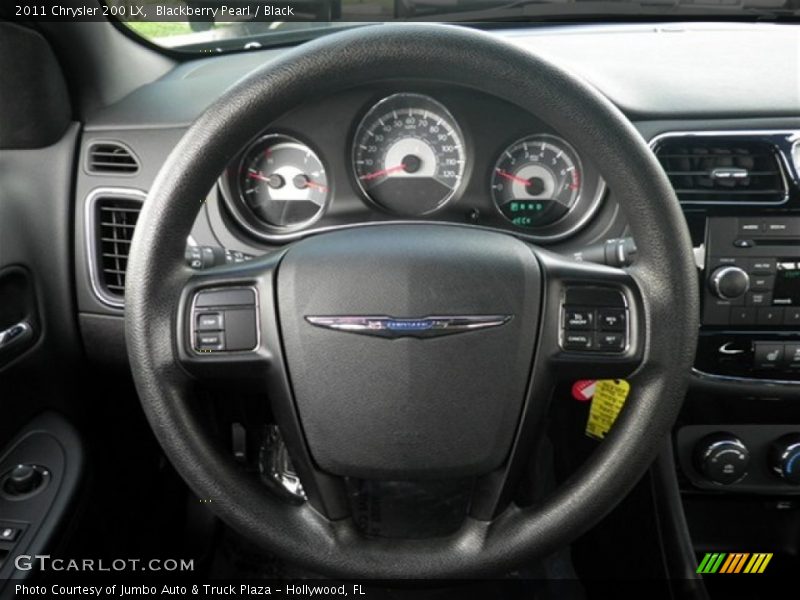 Blackberry Pearl / Black 2011 Chrysler 200 LX