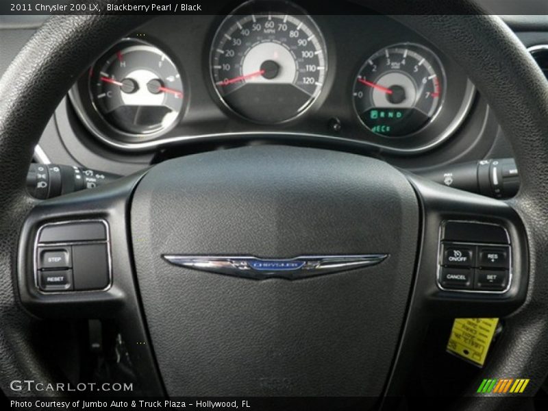 Blackberry Pearl / Black 2011 Chrysler 200 LX