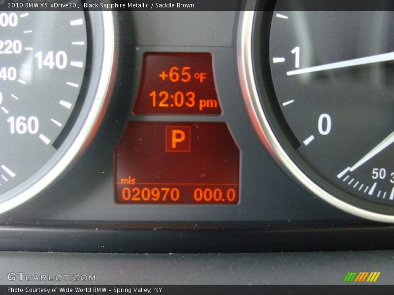 Black Sapphire Metallic / Saddle Brown 2010 BMW X5 xDrive30i