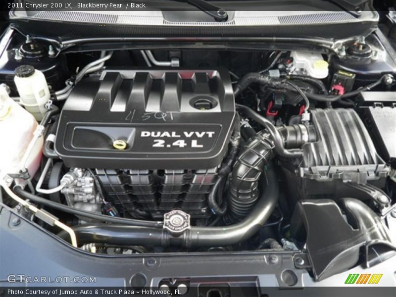 Blackberry Pearl / Black 2011 Chrysler 200 LX