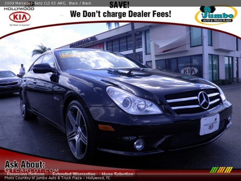 Black / Black 2009 Mercedes-Benz CLS 63 AMG