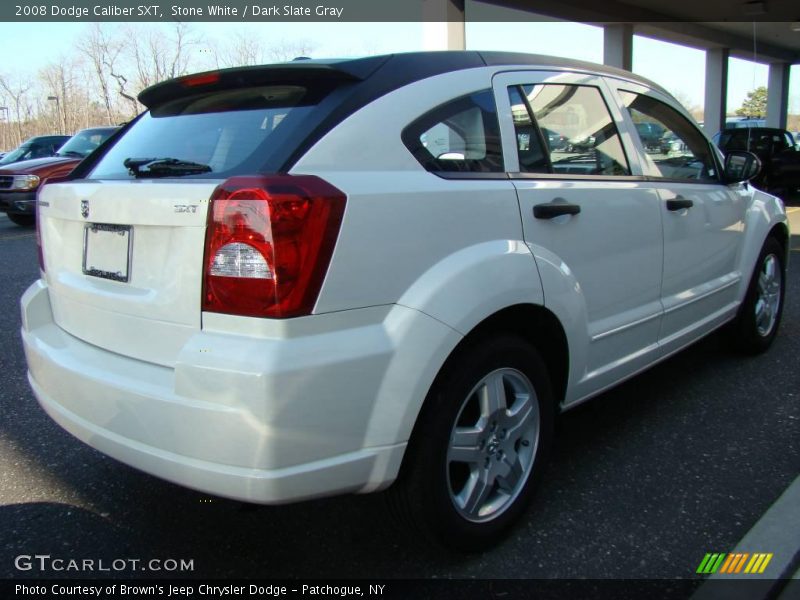 Stone White / Dark Slate Gray 2008 Dodge Caliber SXT