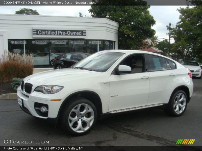 Alpine White / Oyster Nevada Leather 2009 BMW X6 xDrive35i