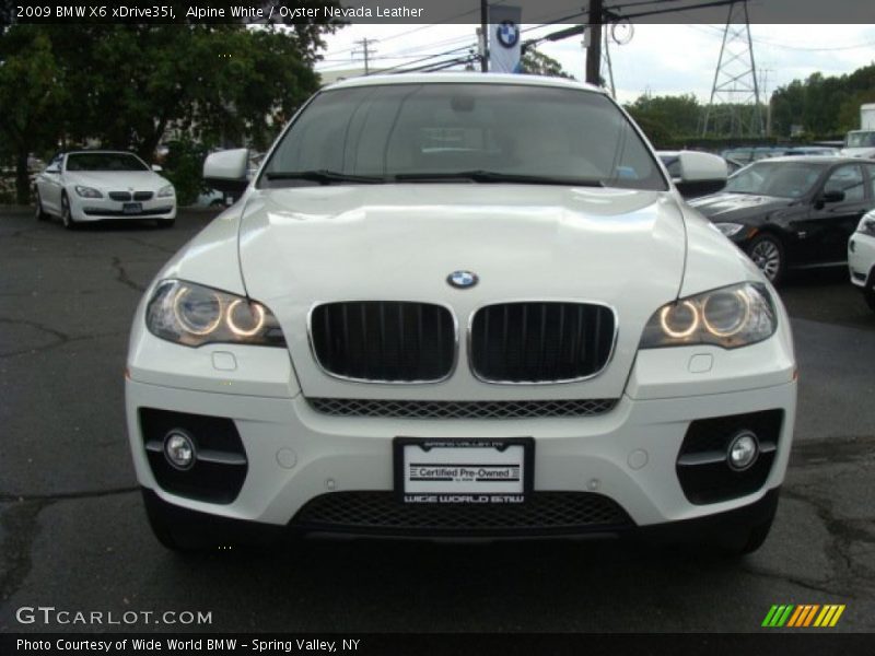 Alpine White / Oyster Nevada Leather 2009 BMW X6 xDrive35i