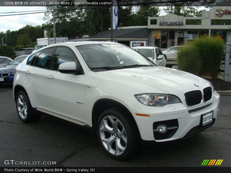 Alpine White / Oyster Nevada Leather 2009 BMW X6 xDrive35i