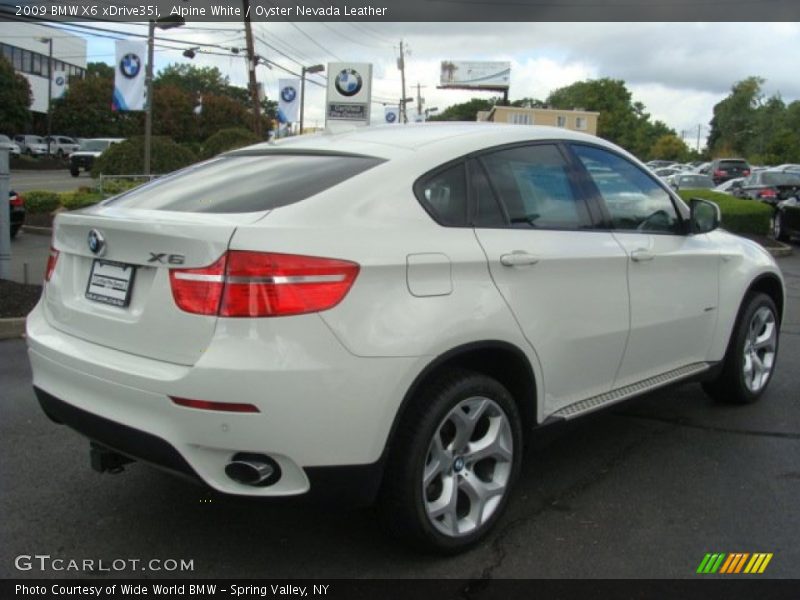 Alpine White / Oyster Nevada Leather 2009 BMW X6 xDrive35i