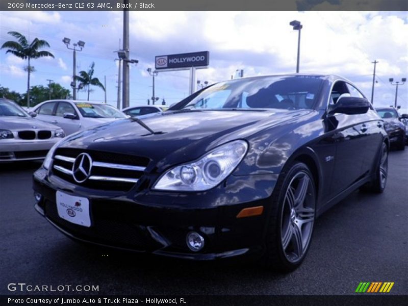 Black / Black 2009 Mercedes-Benz CLS 63 AMG