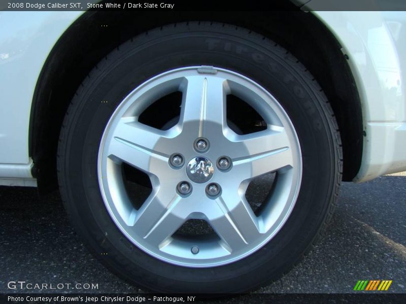 Stone White / Dark Slate Gray 2008 Dodge Caliber SXT