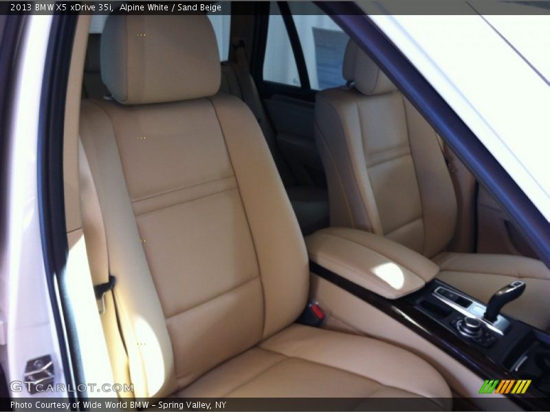 Alpine White / Sand Beige 2013 BMW X5 xDrive 35i
