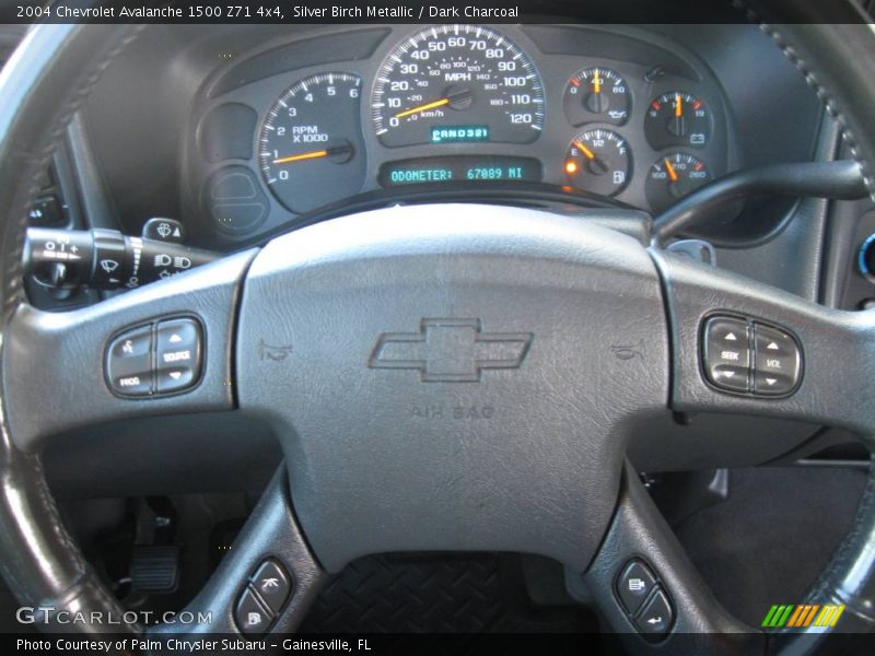 Silver Birch Metallic / Dark Charcoal 2004 Chevrolet Avalanche 1500 Z71 4x4