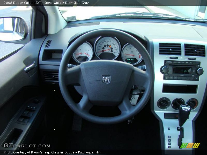 Stone White / Dark Slate Gray 2008 Dodge Caliber SXT