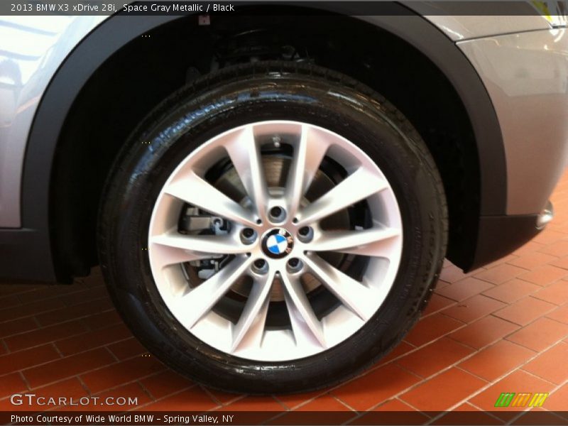 Space Gray Metallic / Black 2013 BMW X3 xDrive 28i