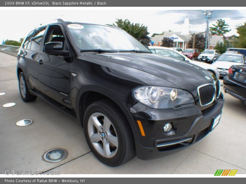 Black Sapphire Metallic / Black 2009 BMW X5 xDrive30i