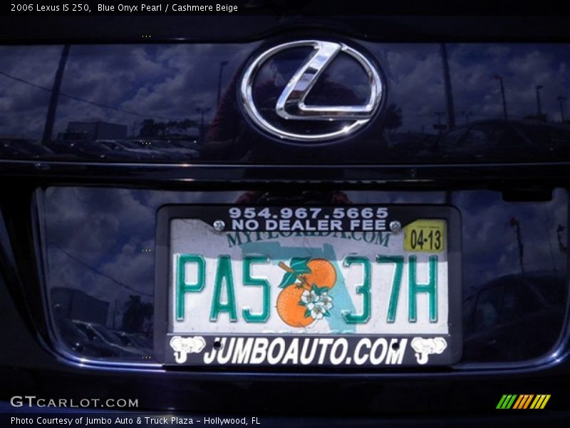 Blue Onyx Pearl / Cashmere Beige 2006 Lexus IS 250