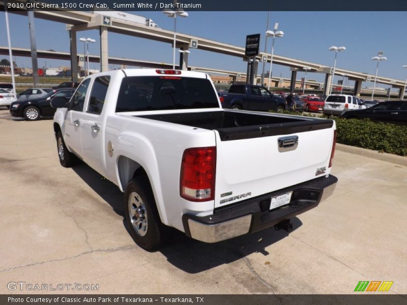 Summit White / Dark Titanium 2010 GMC Sierra 1500 Crew Cab