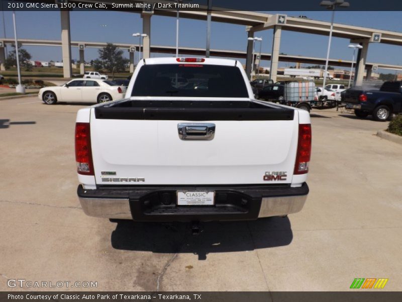 Summit White / Dark Titanium 2010 GMC Sierra 1500 Crew Cab