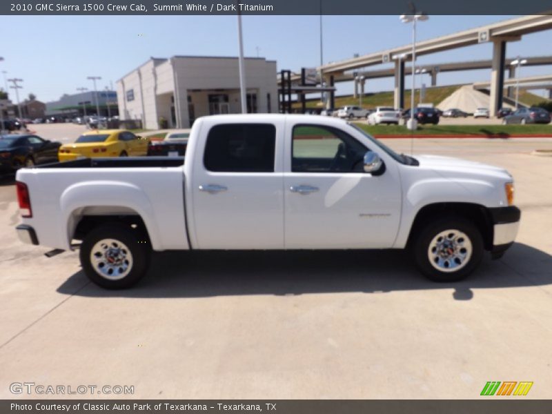 Summit White / Dark Titanium 2010 GMC Sierra 1500 Crew Cab