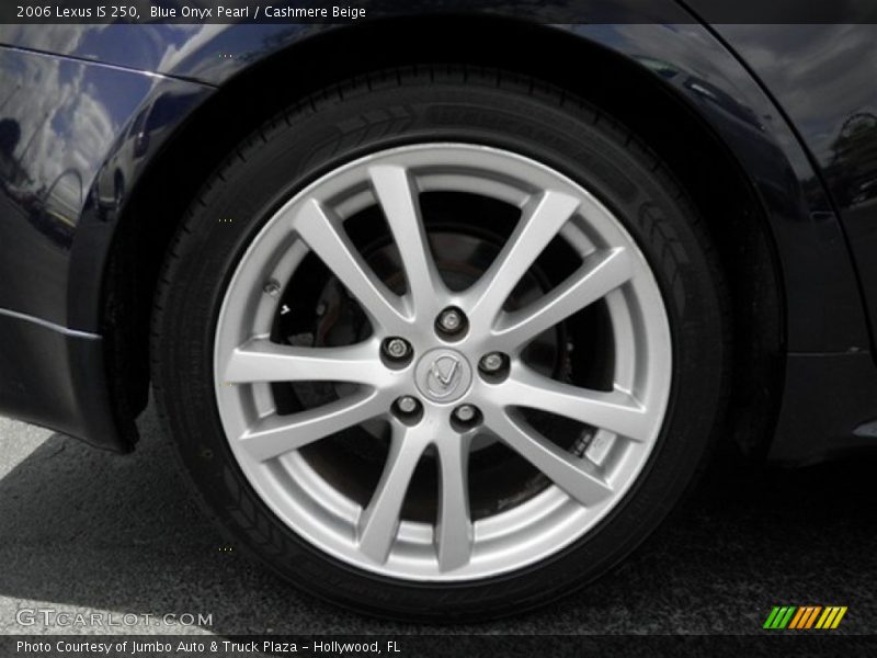 Blue Onyx Pearl / Cashmere Beige 2006 Lexus IS 250