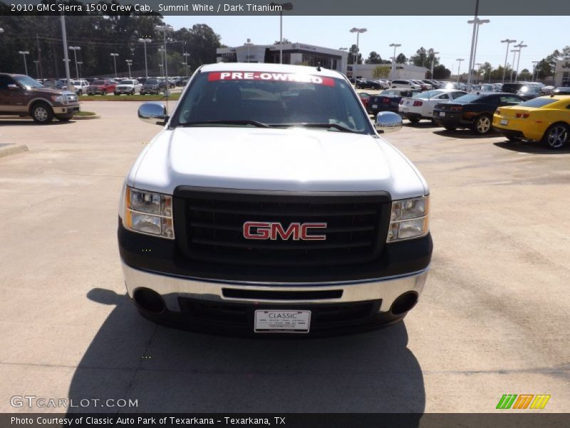 Summit White / Dark Titanium 2010 GMC Sierra 1500 Crew Cab