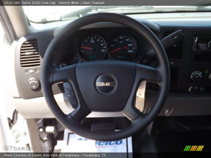 Summit White / Dark Titanium 2010 GMC Sierra 1500 Crew Cab