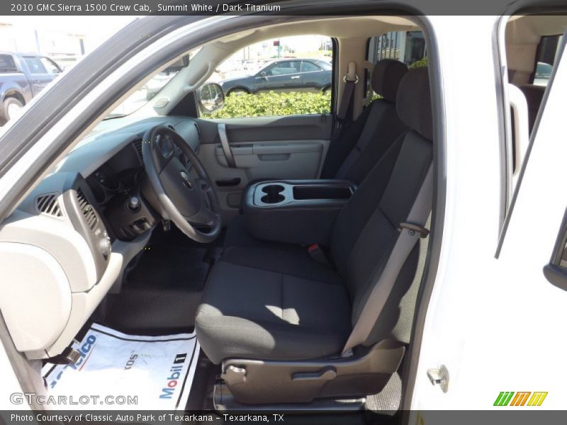Summit White / Dark Titanium 2010 GMC Sierra 1500 Crew Cab