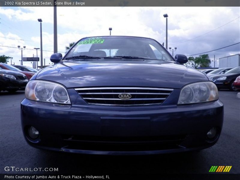 Slate Blue / Beige 2002 Kia Spectra LS Sedan
