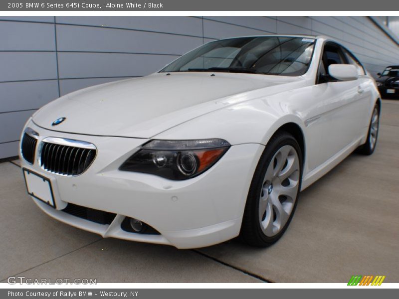 Alpine White / Black 2005 BMW 6 Series 645i Coupe