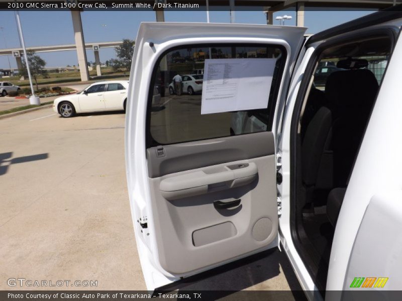 Summit White / Dark Titanium 2010 GMC Sierra 1500 Crew Cab