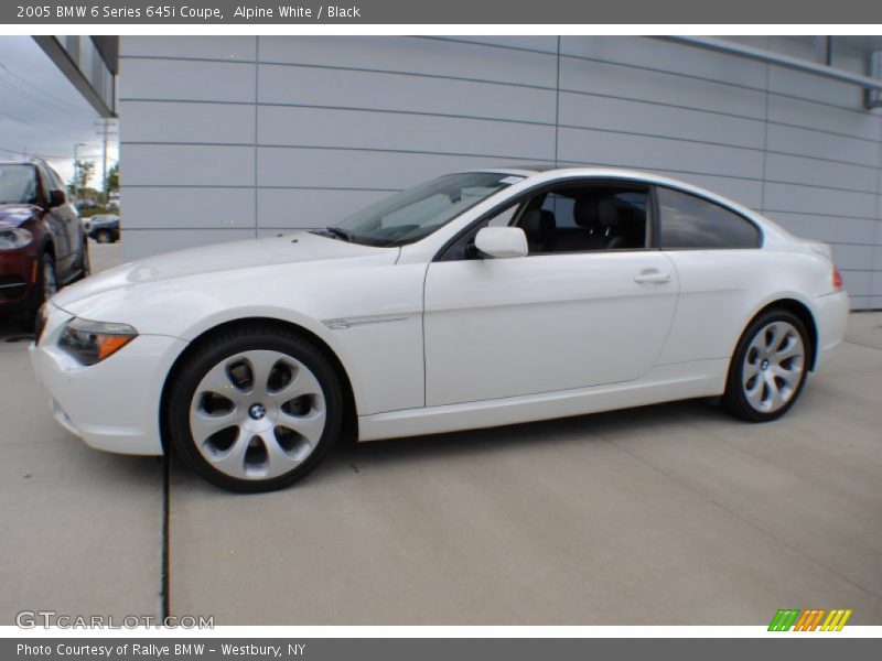 Alpine White / Black 2005 BMW 6 Series 645i Coupe