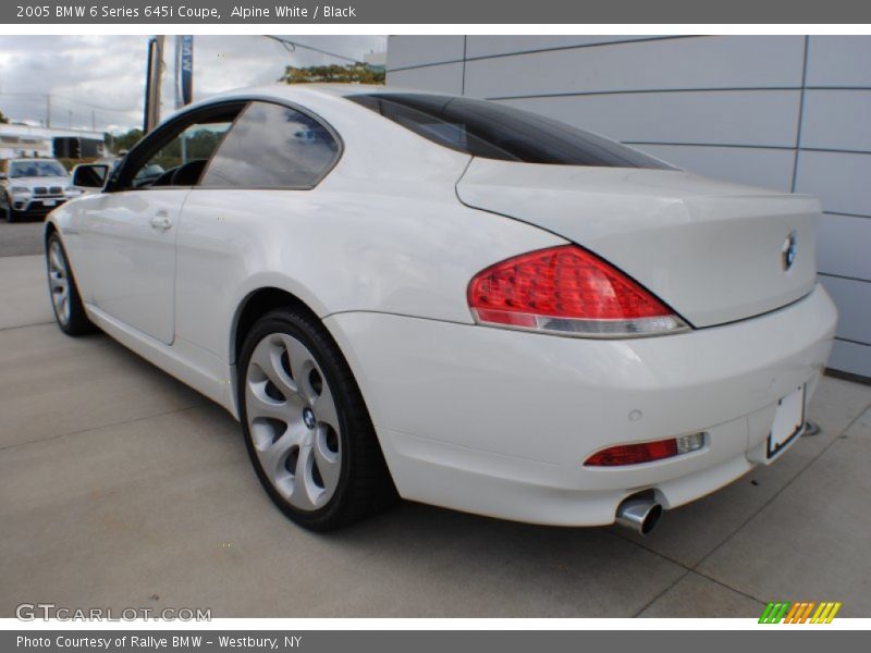 Alpine White / Black 2005 BMW 6 Series 645i Coupe