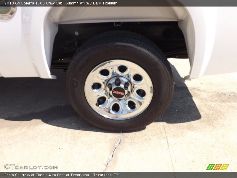 Summit White / Dark Titanium 2010 GMC Sierra 1500 Crew Cab