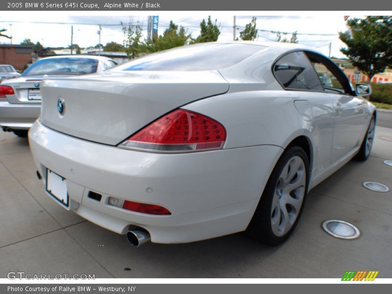Alpine White / Black 2005 BMW 6 Series 645i Coupe