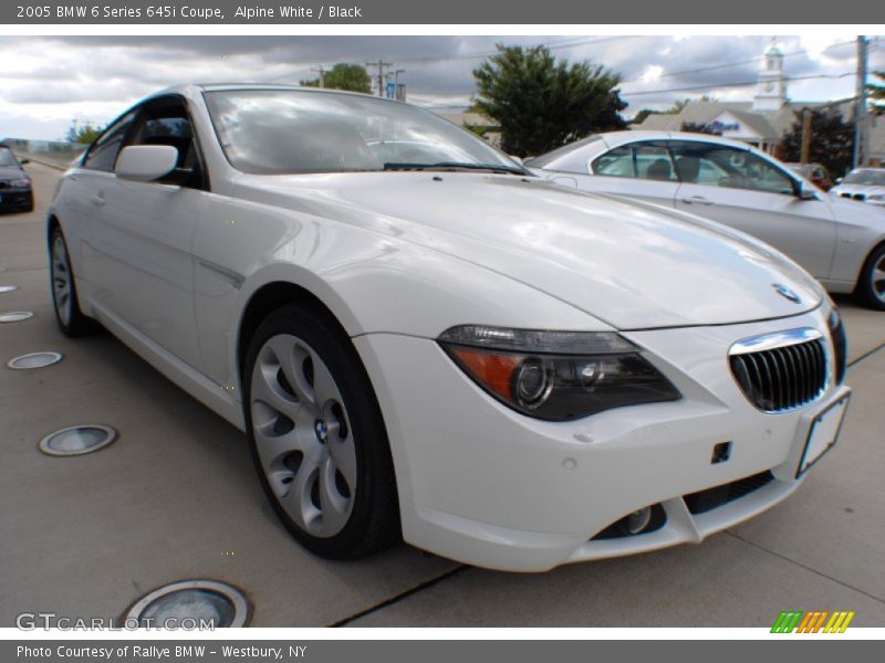 Alpine White / Black 2005 BMW 6 Series 645i Coupe