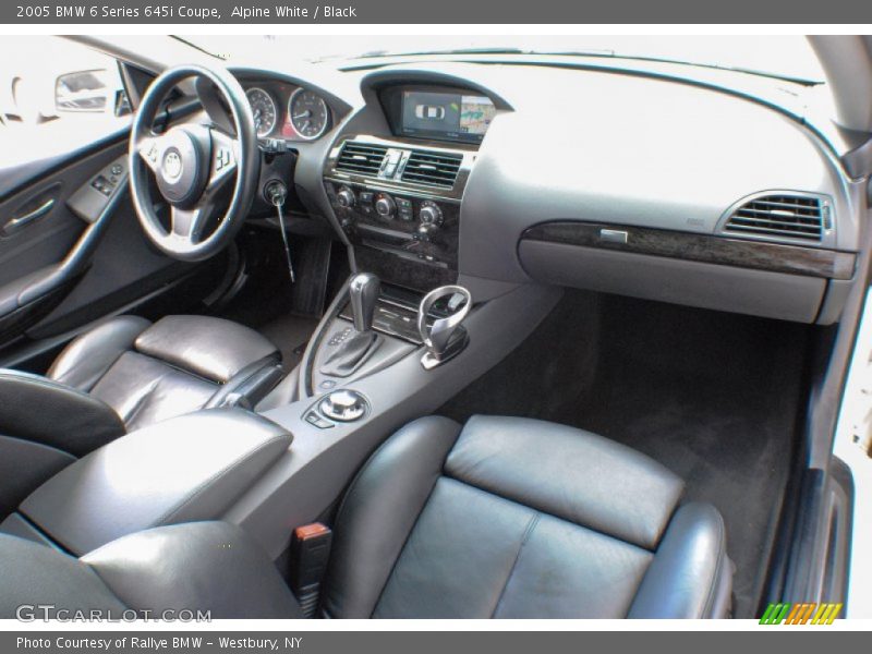 Alpine White / Black 2005 BMW 6 Series 645i Coupe
