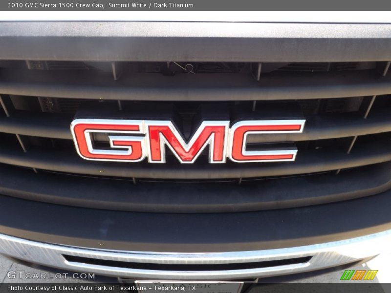 Summit White / Dark Titanium 2010 GMC Sierra 1500 Crew Cab