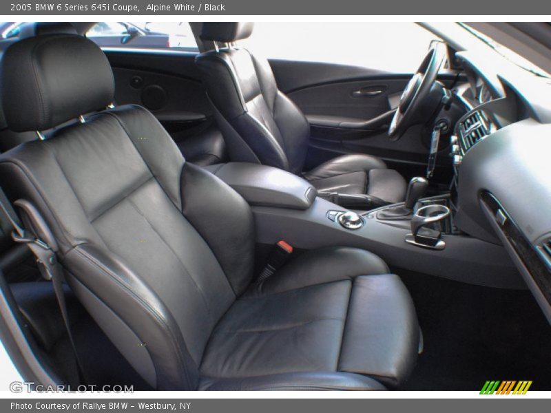 Alpine White / Black 2005 BMW 6 Series 645i Coupe