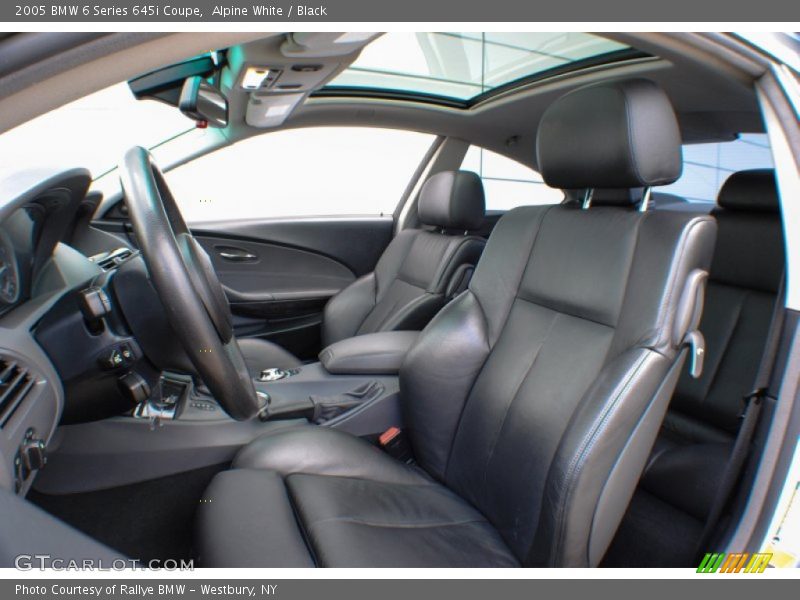 Alpine White / Black 2005 BMW 6 Series 645i Coupe