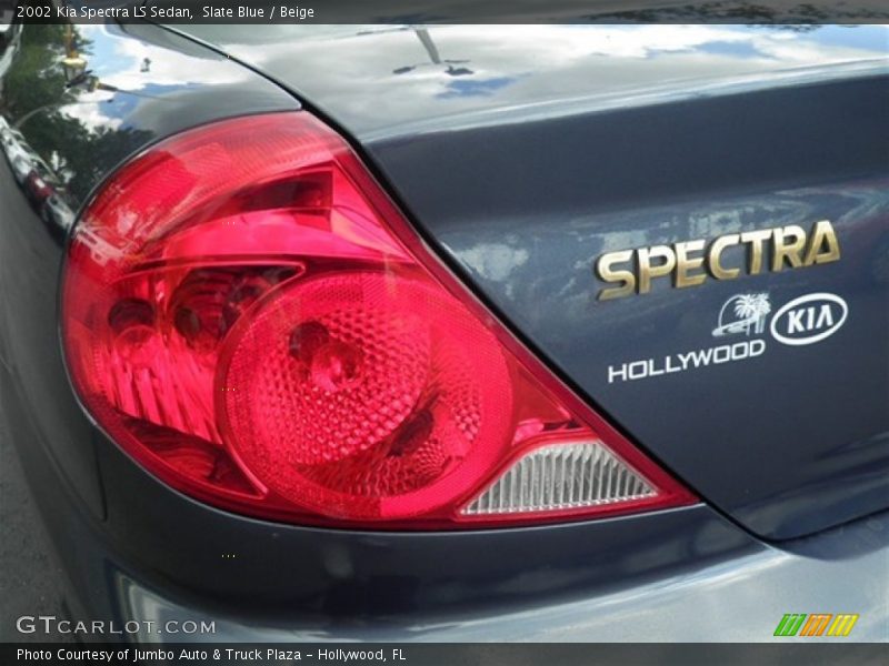Slate Blue / Beige 2002 Kia Spectra LS Sedan
