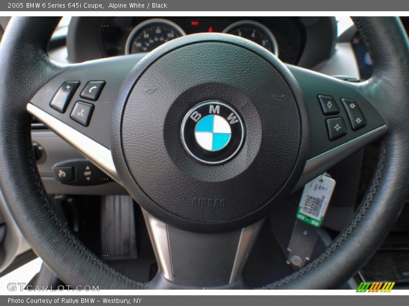 Alpine White / Black 2005 BMW 6 Series 645i Coupe