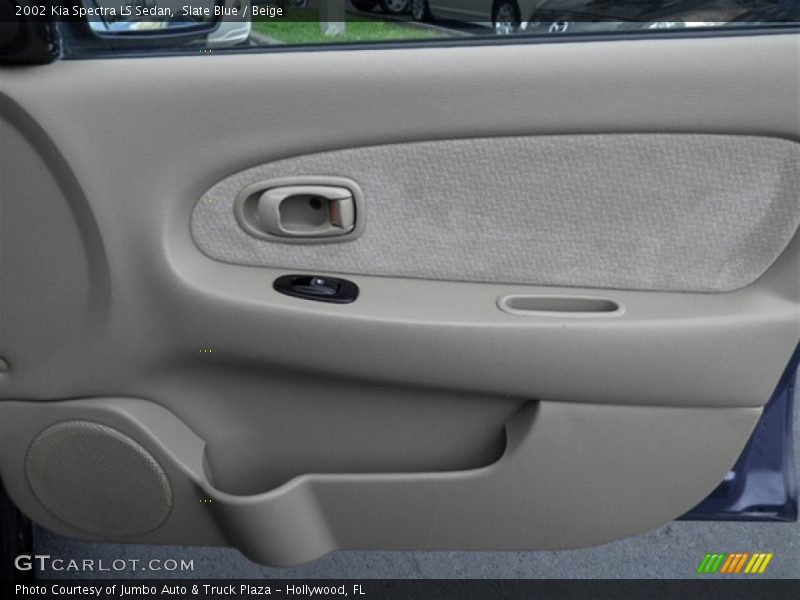 Slate Blue / Beige 2002 Kia Spectra LS Sedan
