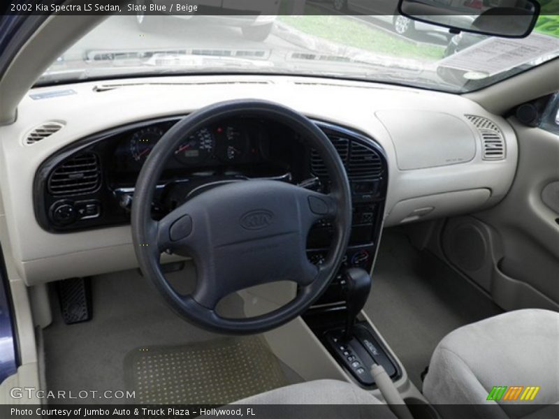 Slate Blue / Beige 2002 Kia Spectra LS Sedan